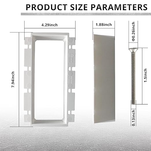 4-Gang Nonmetallic Outlet Box Extender, ETL Listed, 6 Pack | ETL Listed - Image 2