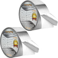 2PCS Premium Aluminum Foil Duct Tape, High Temperature Heavy Duty Insulation by SmaringWing