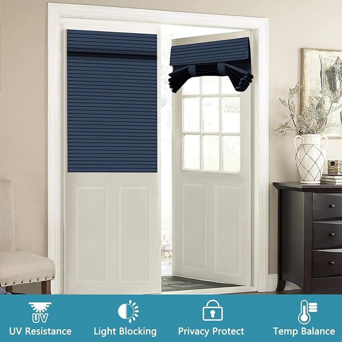 Muamar French Door Curtains Privacy Door Blind, Front Door Window Curtain - Image 7