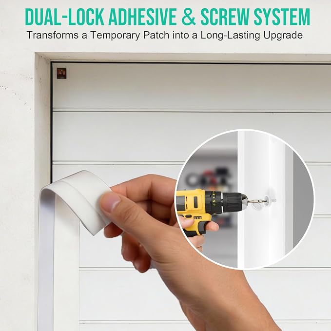 Garage Door Seal Top and Sides - 36FT Garage Door Side Seal Replacement Kit - Image 6