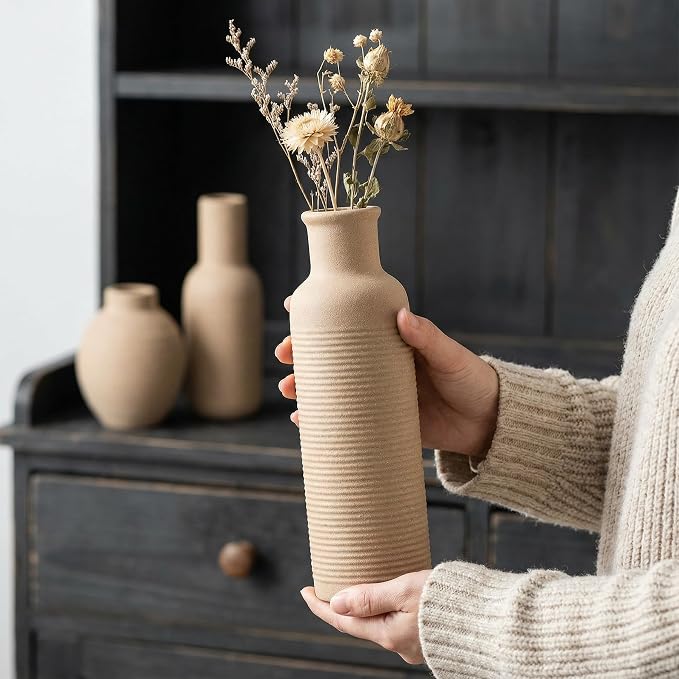 Rustic Farmhouse Vase Set of 3 - Image 7