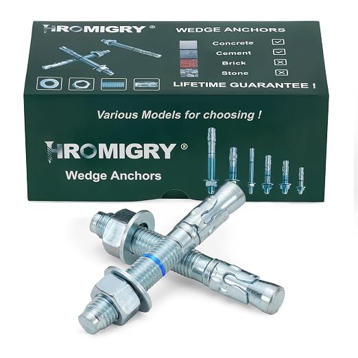 3/4" x 5-1/2" Concrete Anchors 3/4 inch Wedge Anchors Bolts Zinc Plated - Image 8