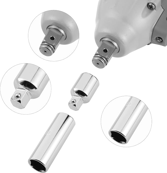 Bates Impact Socket Adapter and Reducer Set, 3/8 to 1/4 Socket Adapters - Image 6
