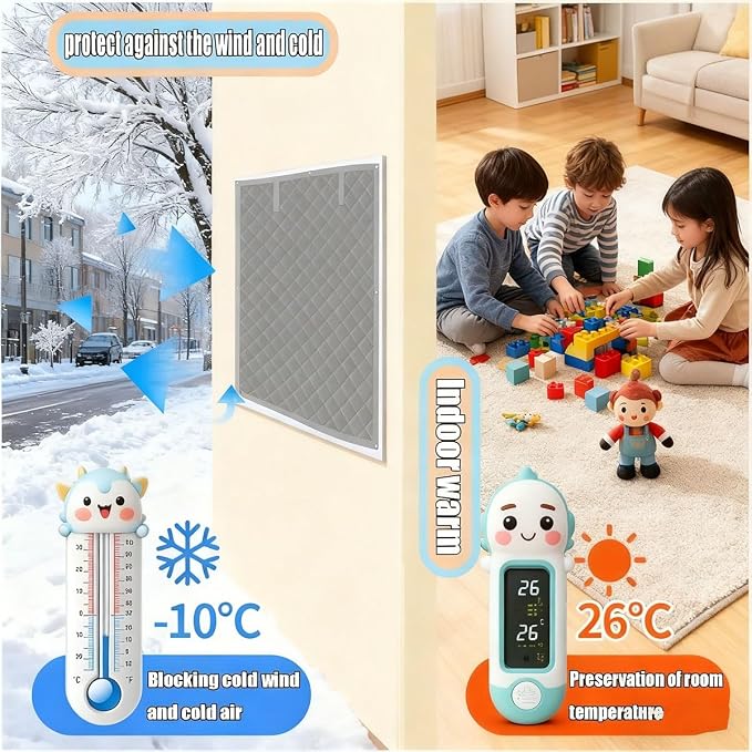 Thermal Insulated Window Cover for Winter, Heavy Duty Oxford Cloth Thermal - Image 4
