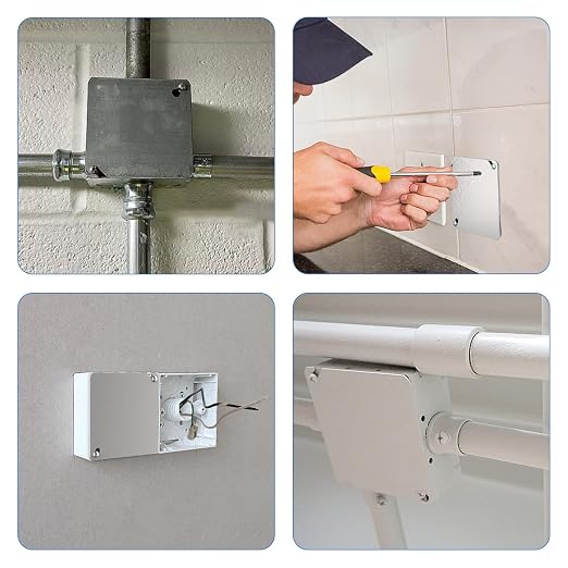 Metal Electrical Box Cover Plates, 4 Inch Square Flat Blank Electric Box Cover - Image 7