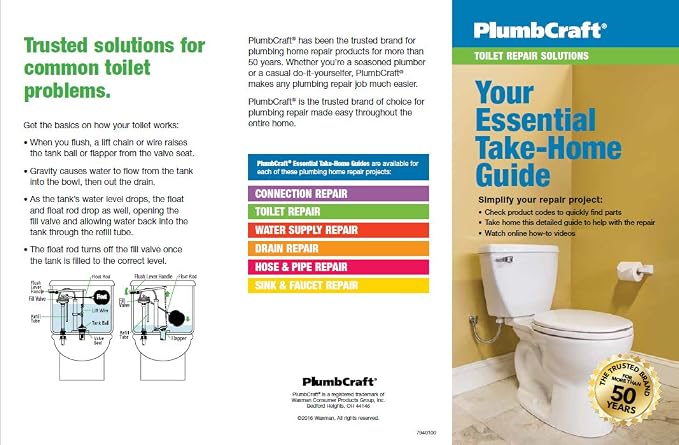 PlumbCraft Quick Shut-off Adjustable Flush Toilet Fill Valve Assembly 7030911 - Image 7