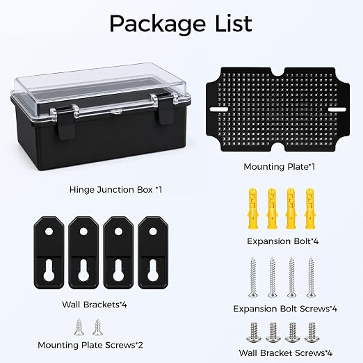 Junction Box IP67 Waterproof Electrical Box ABS Plastic Hinged Shell - Image 8