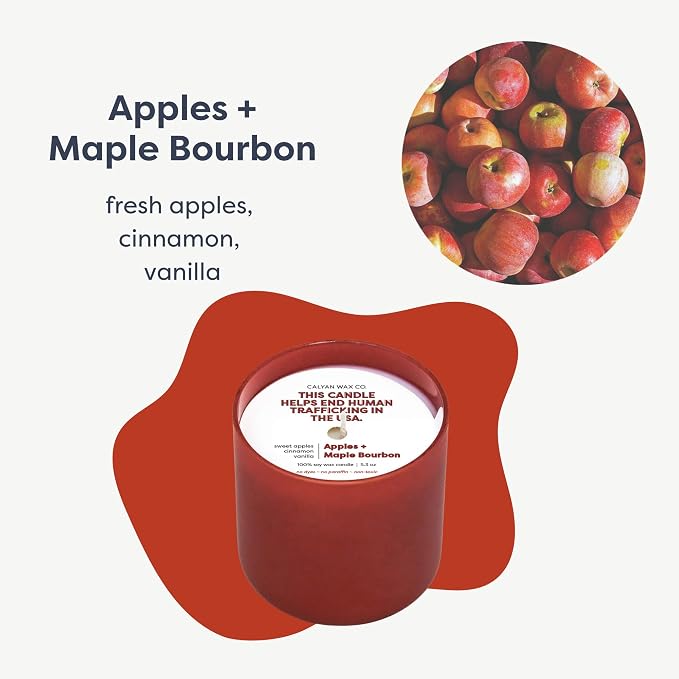 Dignity Series Apples & Maple Bourbon Scented Candle | 35 Hour Burn - Image 2