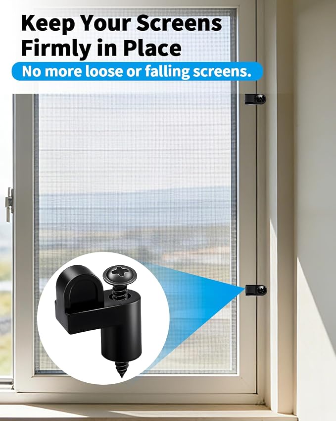 24 PCS 3/8 in Nylon Window Screen Clip, Storm Panels, Screen Door Clips - Image 6