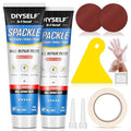 DIYSELF 9-Piece Spackle Wall Repair Kit, 7 oz White Touch Up Paste Set | by DIYSELF