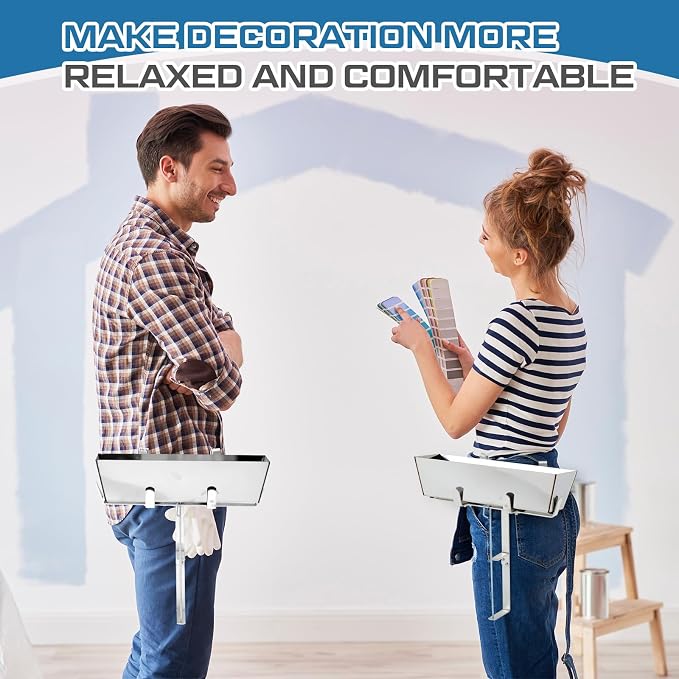 Blulu 2 Pack Drywall Mud Pan Holder and Spool Tape Holder Drywall Tools - Image 5
