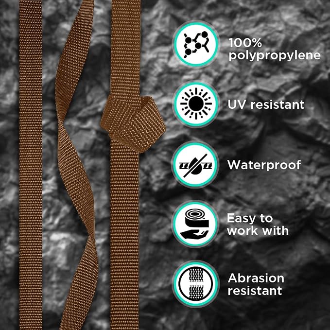 Webbing Strap, 3/4" to 2", 10-50 Yds, EDC gear, backpack repair and pet dog - Image 3