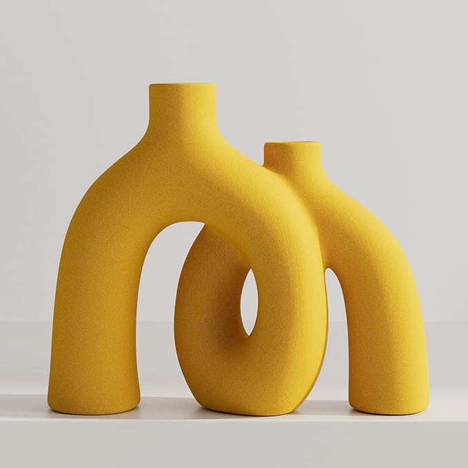 Hug Donut Decorative Vase Set by Jonronboci