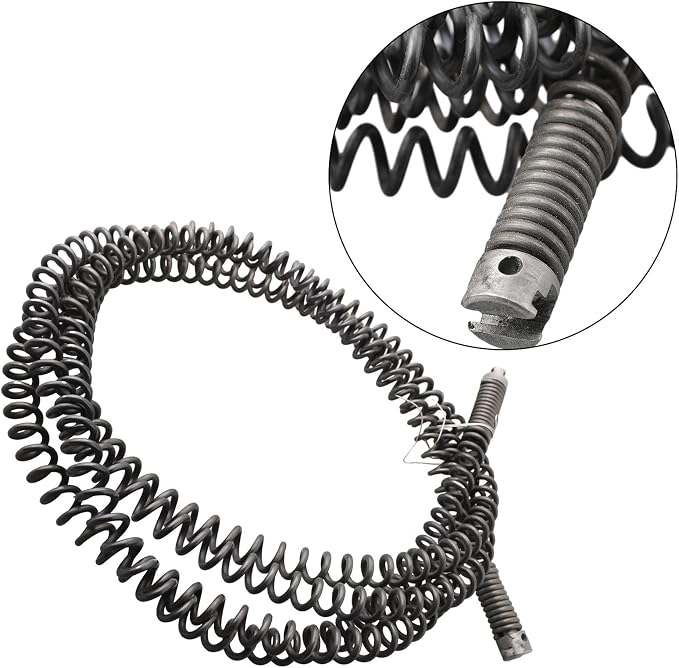 Manganese Steel Pipe Auger Drain Cleaner Spring Dredging Tool - Image 4