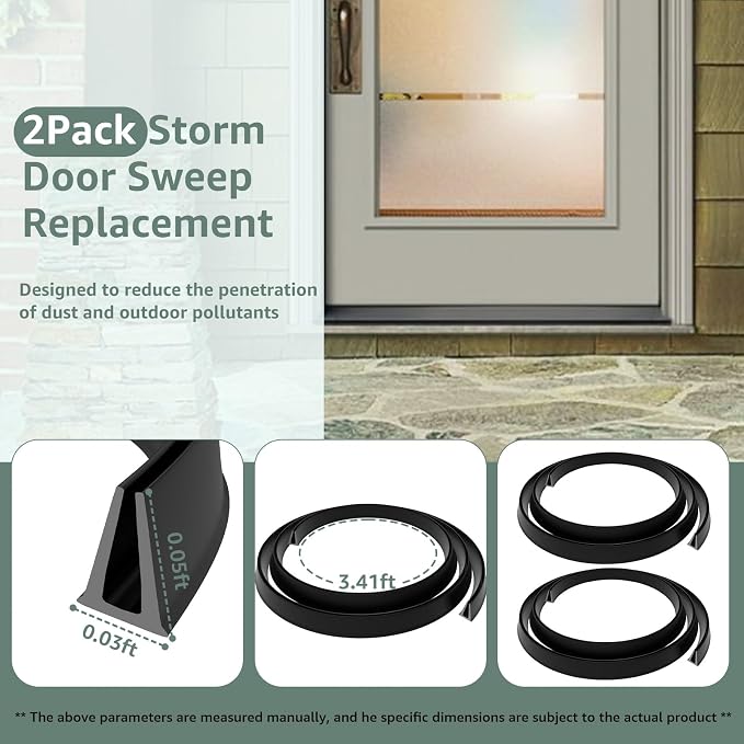 Replacement for Larson & Pella Storm Door Weather Sweep | CH9030501 Storm Door - Image 2