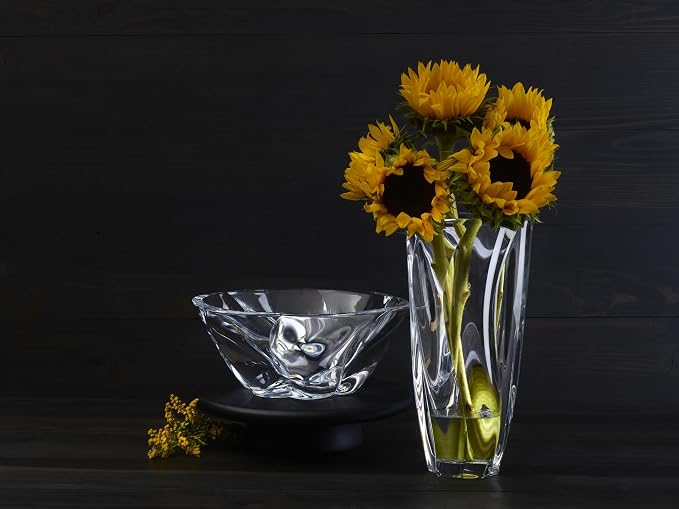 Mikasa Cassia Crystal Glass Vase, 12 Inch - Image 6