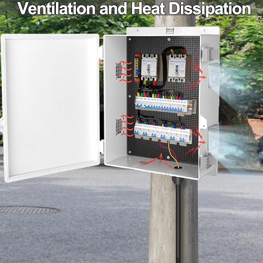 Outdoor Electrical Junction Box, Ventilation and Heat Dissipation ABS Plastic - Image 4