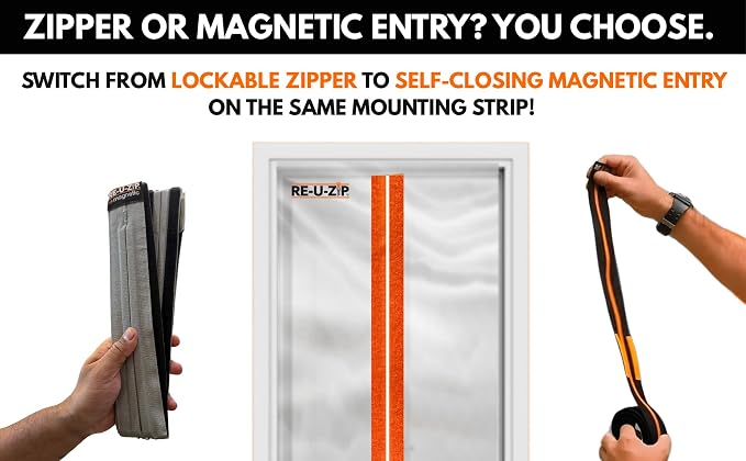 RE-U-ZIP® Reusable Magnetic Dust Barrier Zipper & Reusable Hook & Loop Dust - Image 3