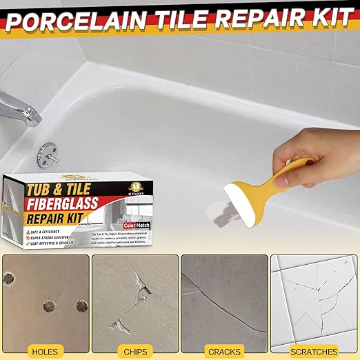 Bath Tub Repair Kit White, FiberglassTub and Shower Repair Kit - Image 3