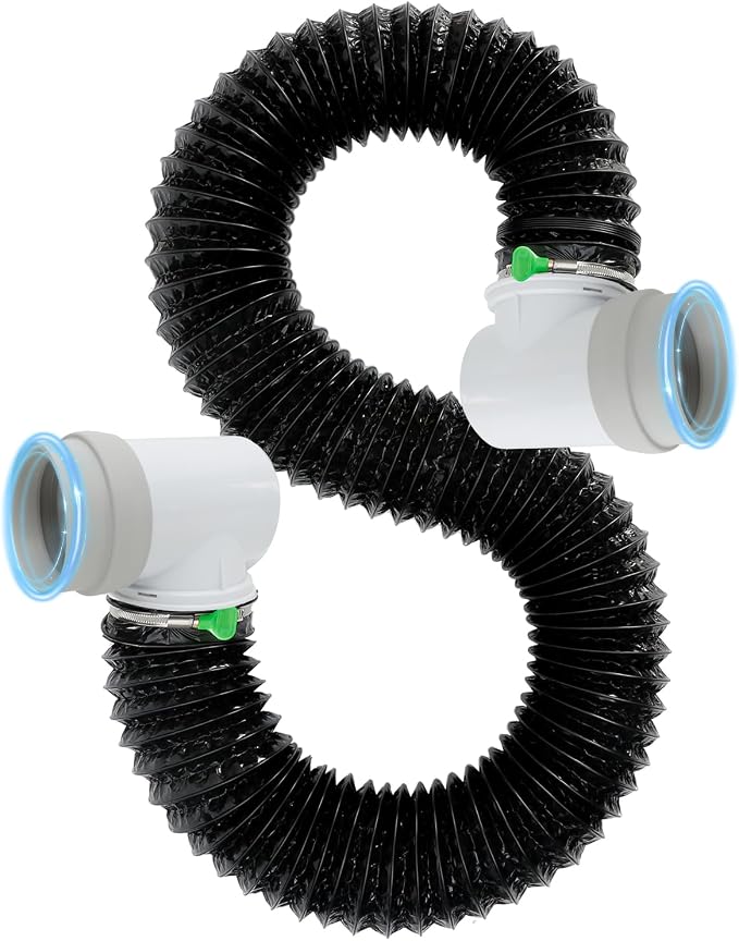 4Inch Dryer Vent Hose 10FT, Rubber Interface, Dryer Vent Connector Kit by Nxpceay