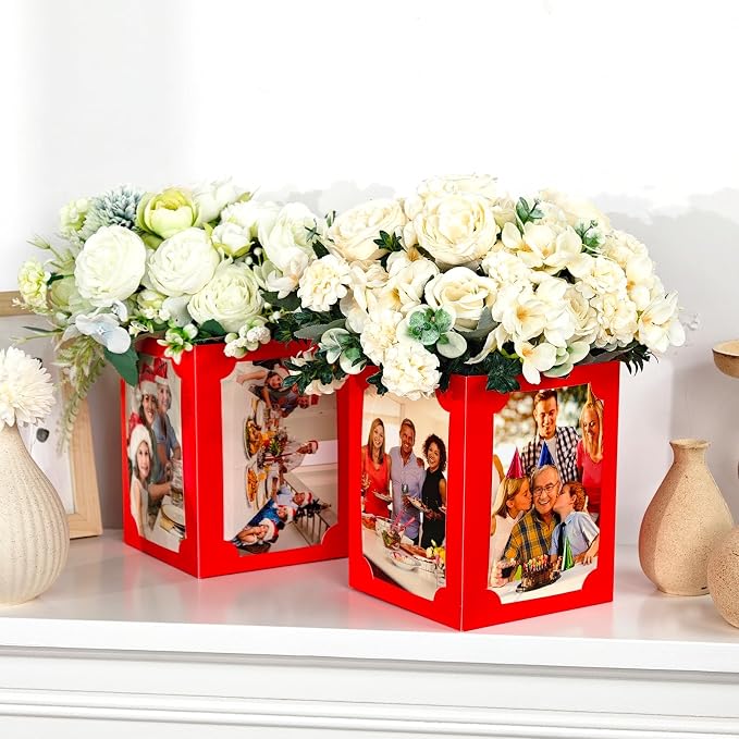 12 Pcs Picture Centerpieces for Table, Photo Display Frame, Foldable Cardstock - Image 4