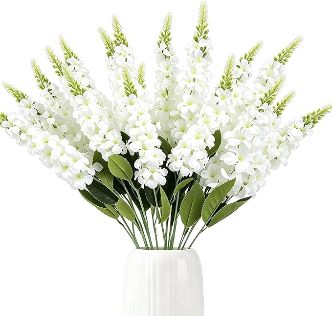 Kate Aspen 15pcs Snapdragon Artificial Flowers Delphinium Artificial Flowers by KateAspen