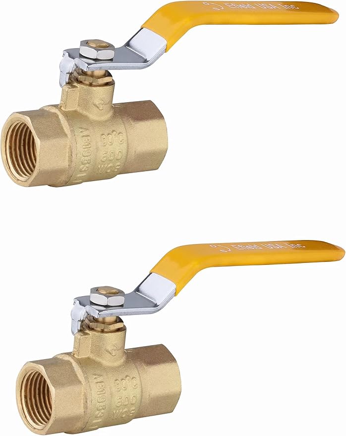EFIELD 1/2-Inch 600 WOG FNPT Full Port Brass Ball Valve | FIP Threaded by EFIELDPEXTUBING