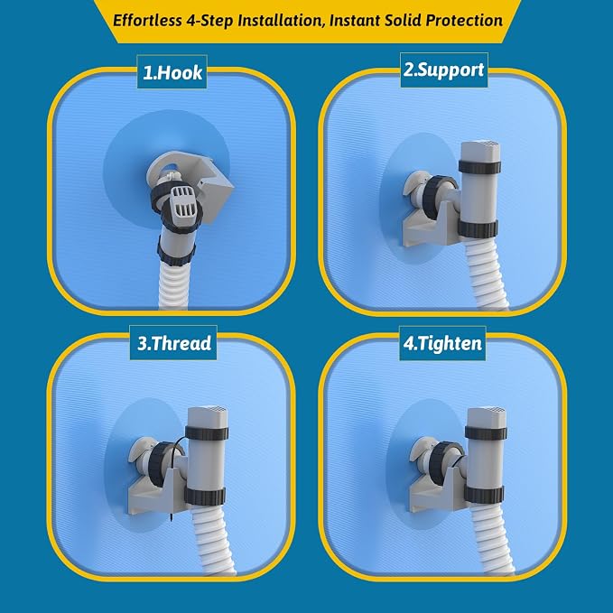 2Pcs Swimming Pool Pipe Holders, Above Ground Plunger Valves Bracket, Pool - Image 5