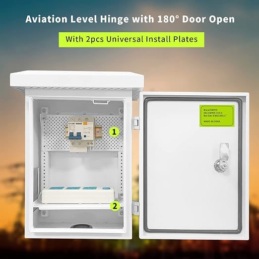 Metal Nema Enclosure with Fan Vented, Mount Track Electrical Box 12X16X6 | - Image 7