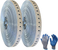 F&L Galvanized Pipe Strap 3/4" x 100 FT – Heavy-Duty 24 Gauge Steel Hanger Strap by CoolingProduct