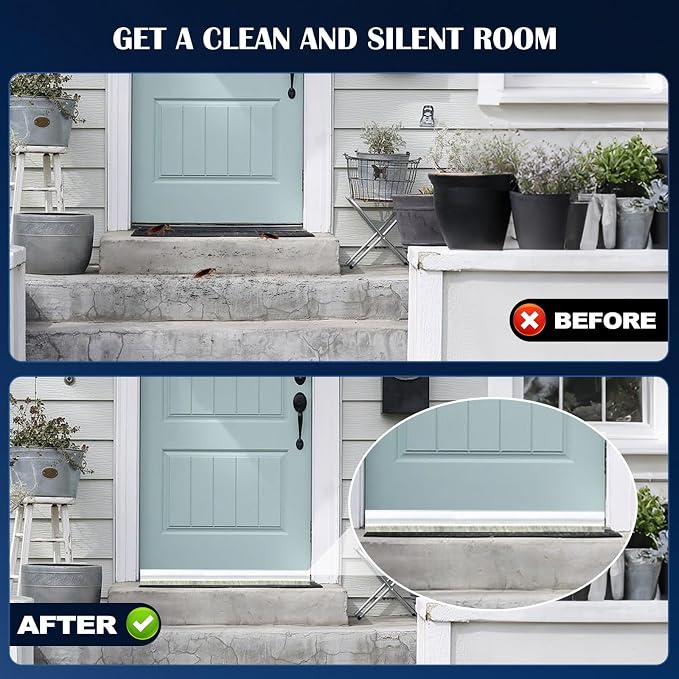 Door Sweep for Bottom of Door: Self-Adhesive Door Draft Stopper | Triangular - Image 7