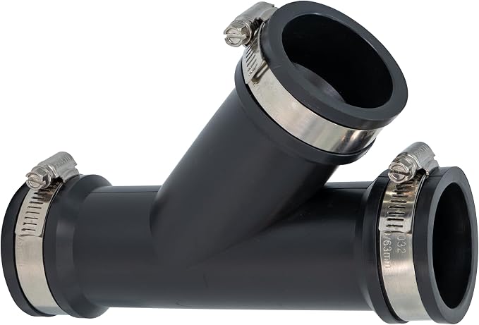 Fernco 1.5 in. Hub Flexible PVC Wye DWV Pipe Fitting Connector - Image 8