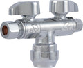 SharkBite Dual Shut Off Quarter-Turn Brass Ball Valve, 1/2 Inch Push to Connect by SharkBite