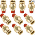 DOT Approved Male Straight Brass Union 3/8" Tube x 1/8" NPT, Quick Connect Union by BOERAY