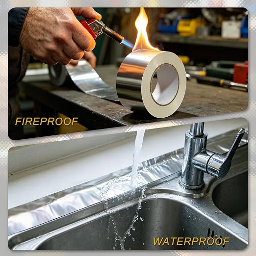 Aluminum Foil Tape, 3 Inch x 55 Yards Heavy Duty Metal Foil Tape, 3.6 Mil High - Image 5