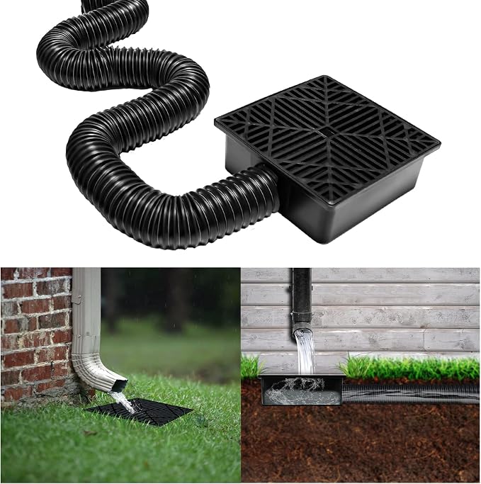 Rain Gutter Downspout Extensions Flexible, Catch Basin Downspout | Down Spout by Yoursatisfactionisourgreat