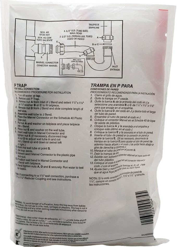 Plumb Pak 400WK Plastic P-Trap Kit - Image 6