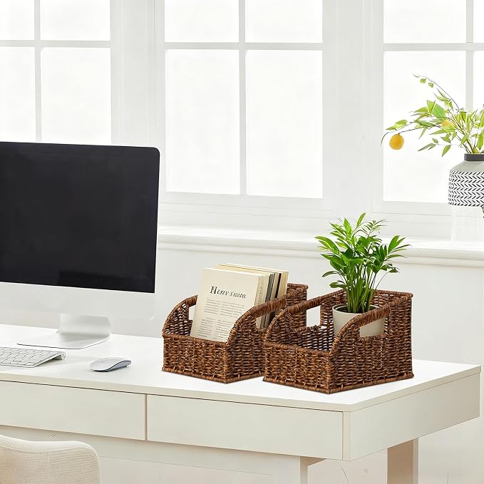 Pantry Organizers, Handwoven Large Wicker Baskets - Image 6