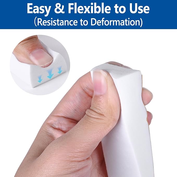 Self-Adhesive Weatherstrip 3/4in x 1/8in x 50Ft High Density Foam Insulation - Image 5