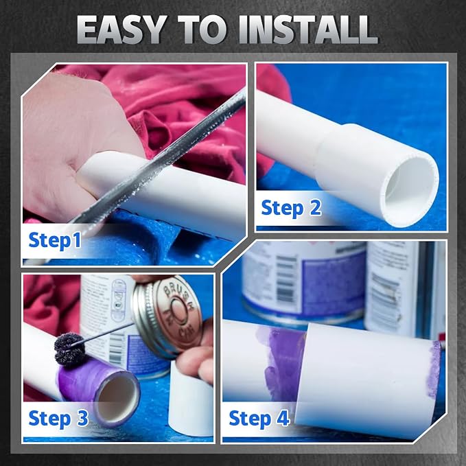 6Pcs White 2 inch PVC Coupling, Socket x Socket, Furniture Build Grade Sch40 - Image 8