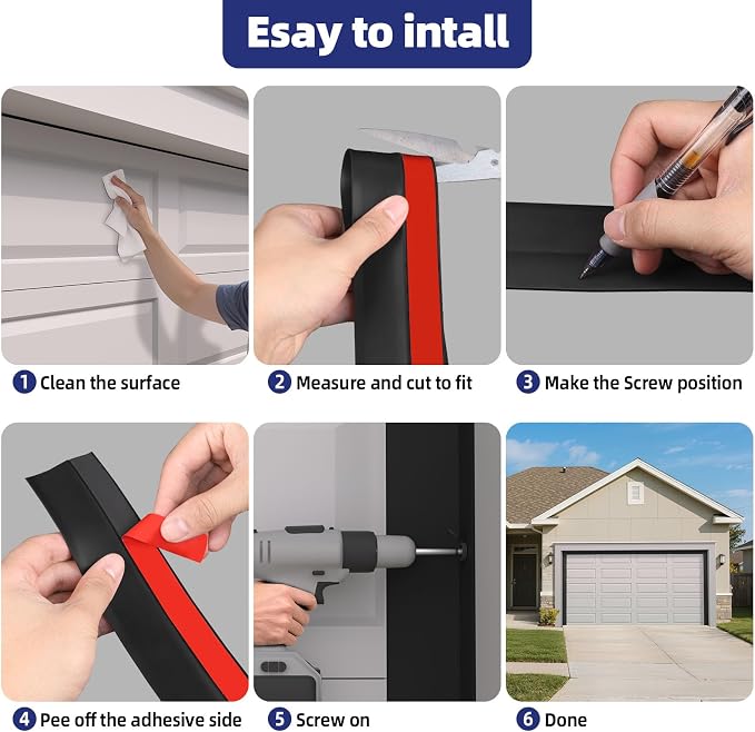Garage Door Top and Side Seal, 36 FT x 2.5", adhesive backed seal - Image 8