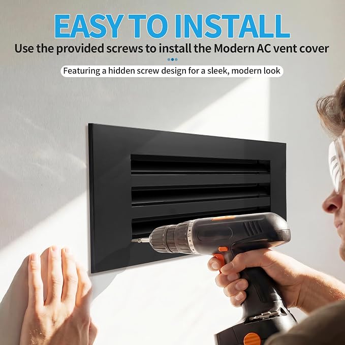 24x6 Modern AC Vent Cover, Decorative Air Vent Register Grille - Image 4