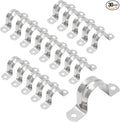 Bonsicoky M40 Rigid Pipe Strap, 1-1/2 Inch, Stainless Steel | 30Pcs, 2 Holes by Bonsicoky