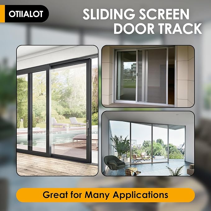 Anodized Aluminium Sliding Screen Door Track, Sliding Door Bottom Track - Image 5
