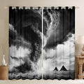 jejeloiu 3D Tornado Blackout Shades Window Treatments Natural Disaster Window by jejeloiu