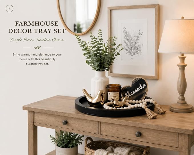 Rustic Modern Farmhouse Decor Set of 7 - Image 2