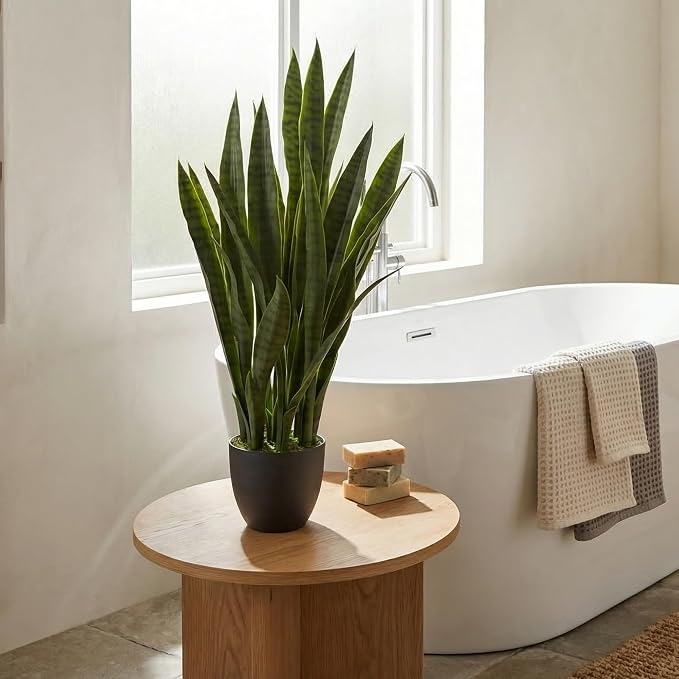 Nearly Natural 35 in Artificial Sansevieria Plant - Image 2