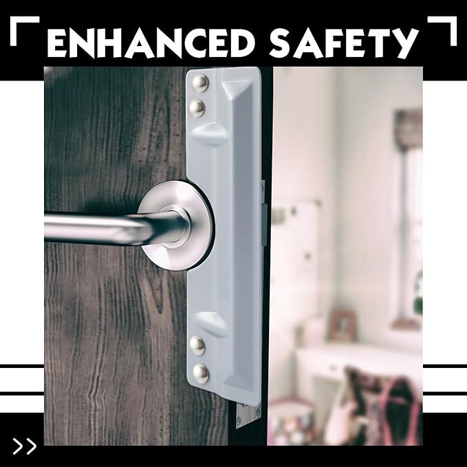 Landhoow 3 x 11" Latch Guard Plate Cover Iron Latch Guard Security Plate Door - Image 5
