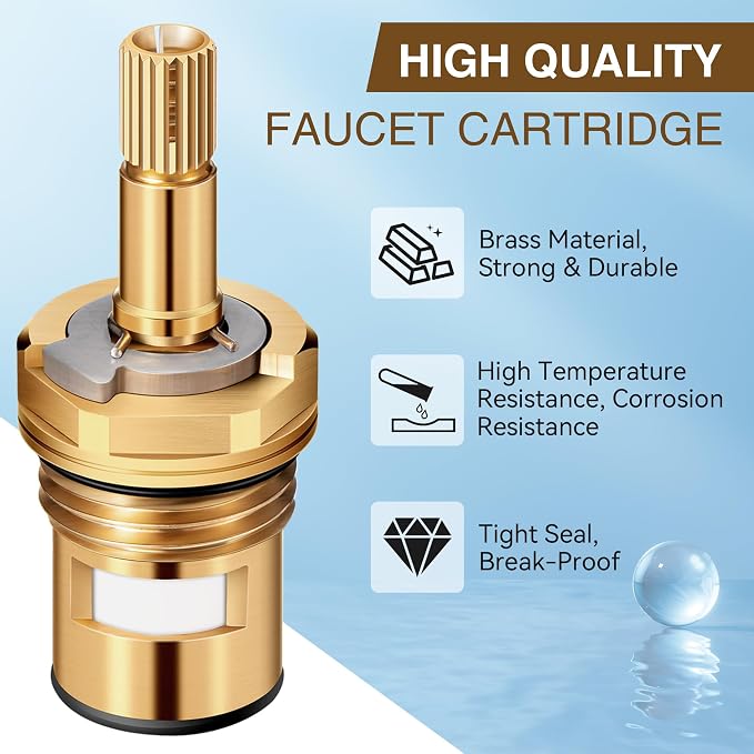 Enhon 2 Pack Faucet Cartridge Compatible - Image 3