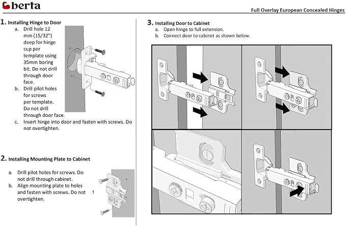 50-Pack Full Overlay Frameless Soft-Close European Hinges - Image 5